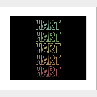 Hart Name Pattern Posters and Art